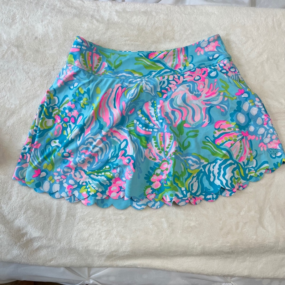 Lilly Pulitzer Luxletic Aila Scallop Skort